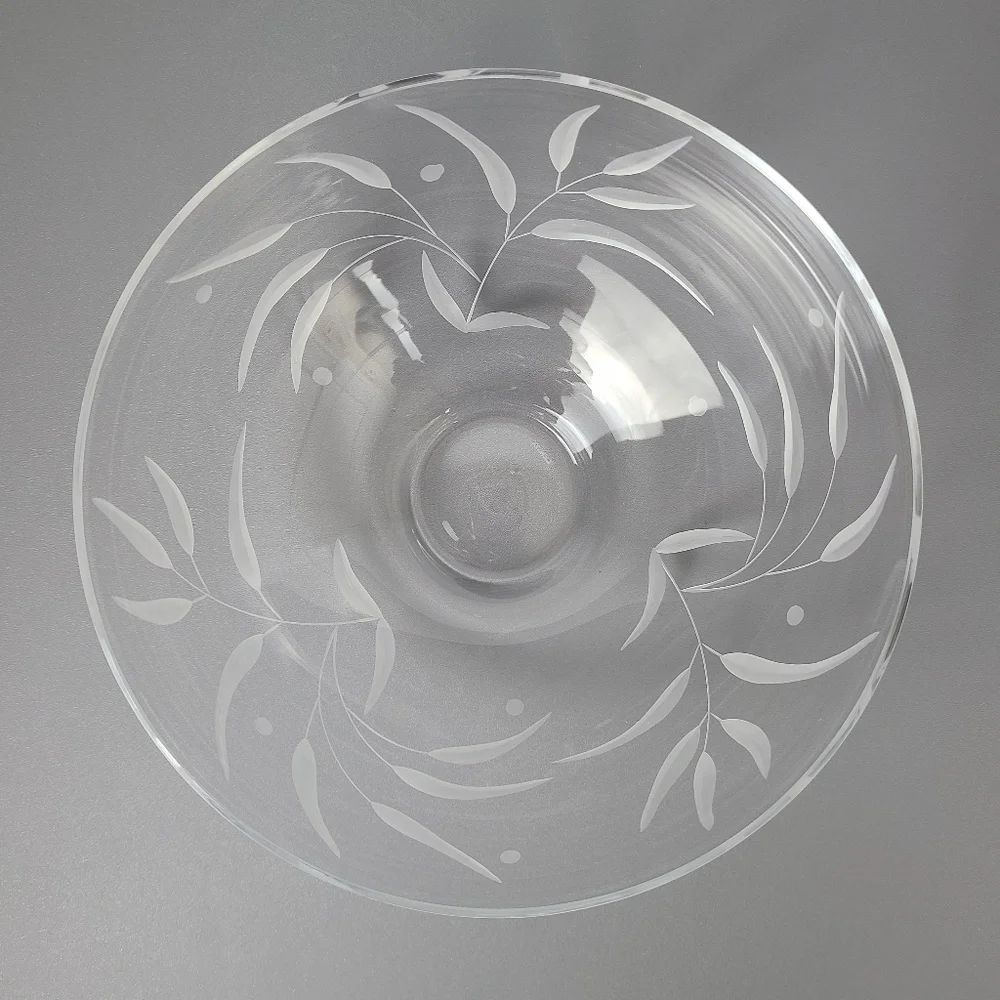 Lenox Opal Innocence Floral Peony Etched Floral Bowl